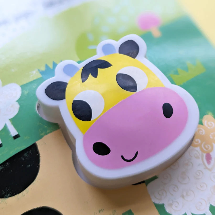 Carte pentru copii, NPP, Squishy Squeaky Cow - Children's Silicone Board Book, 1+ ani