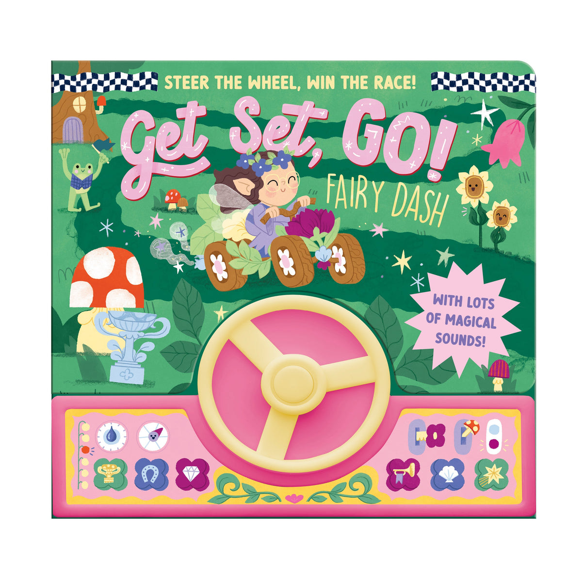 Carte cu volan și sunete – Cursa zânelor (Get Set, GO! Fairy Dash), North Parade, 3+ ani