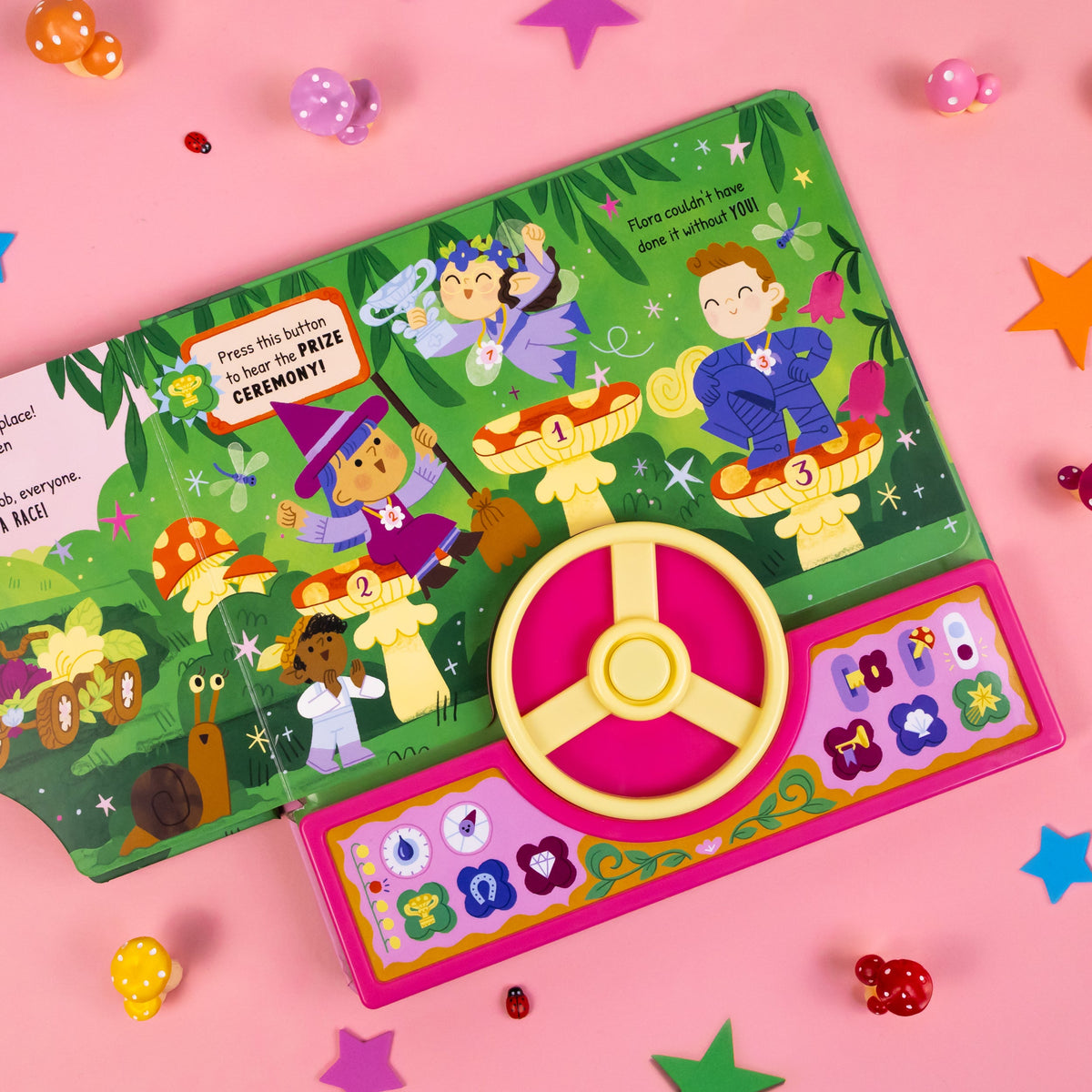 Carte cu volan și sunete – Cursa zânelor (Get Set, GO! Fairy Dash), North Parade, 3+ ani