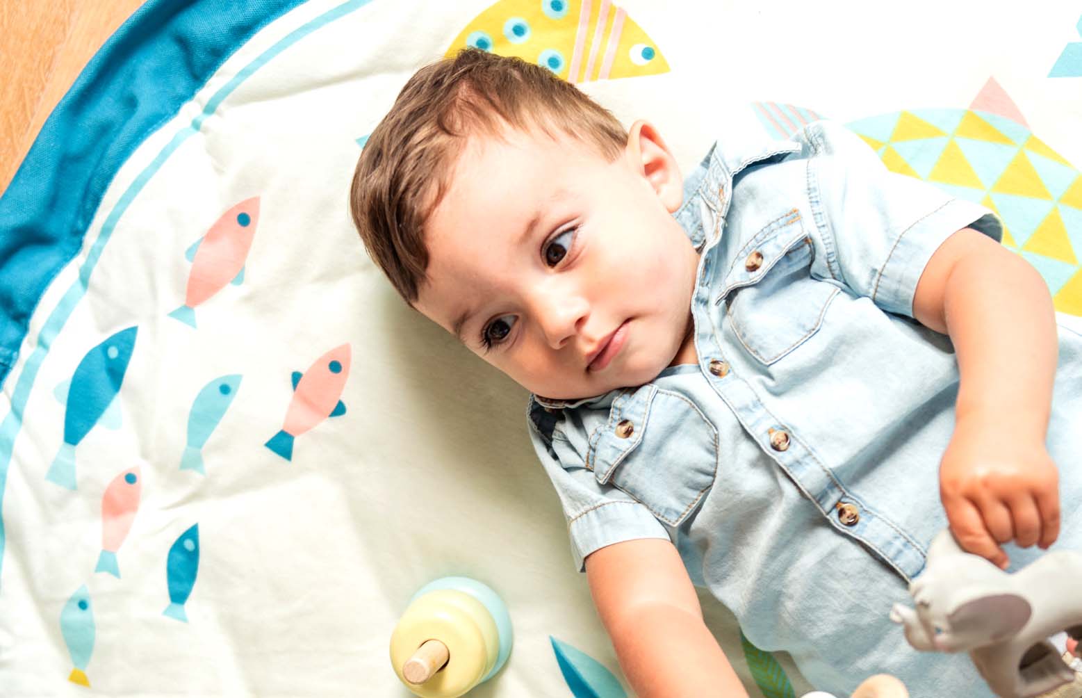 Play&GO Moulin Roty Olga - Saltea activitati bebe/Sac depozitare jucarii