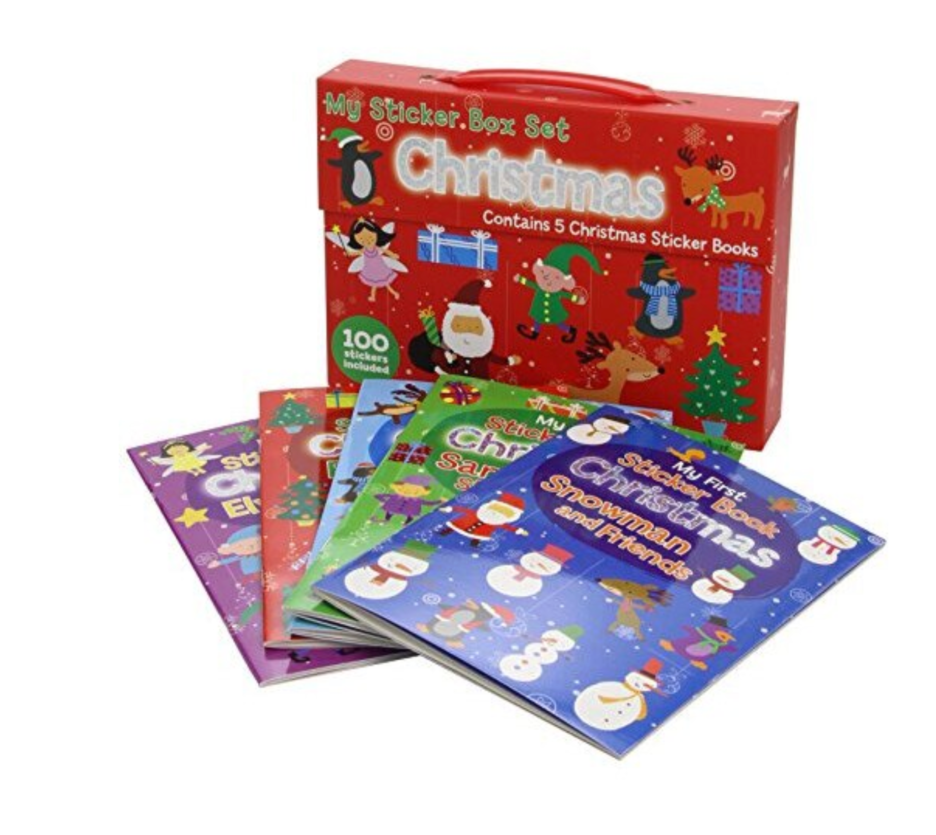 Carte pentru copii, North Parade, MAGNETIC MINI STICKER Book  - XMAS RED, 3+ ani