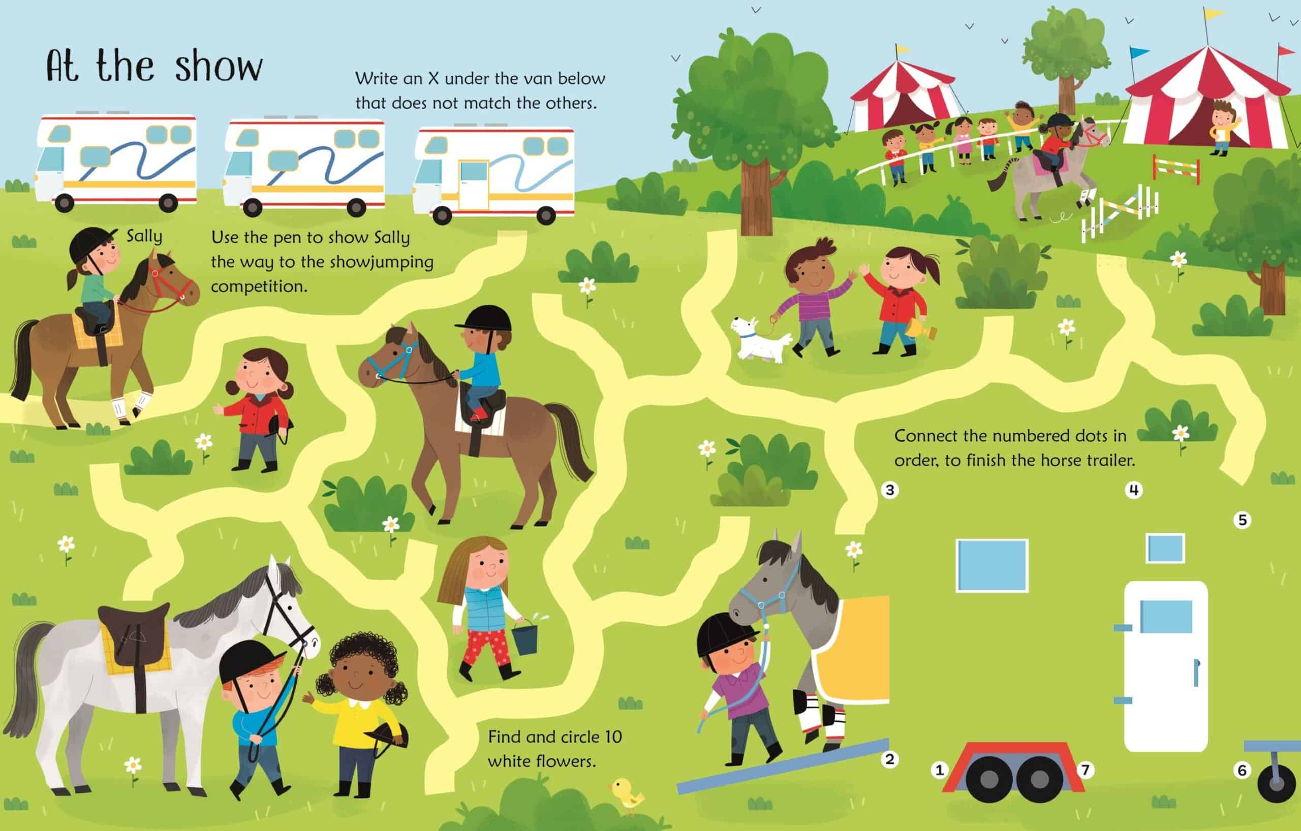 Scrie si sterge - Wipe-Clean Horse and Pony Activities