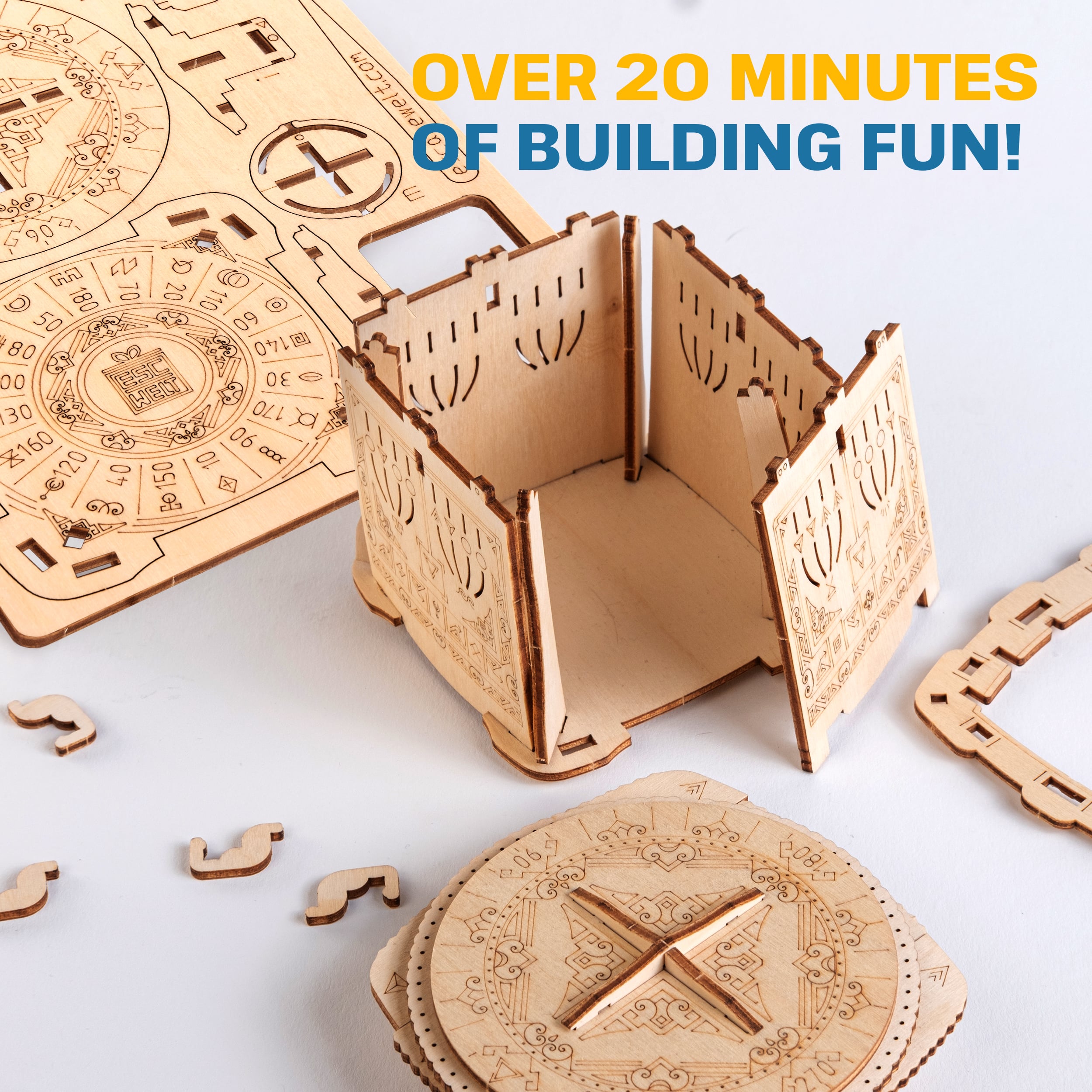 WOODEN SECRET BOX LOCK BOX (DIY KIT)