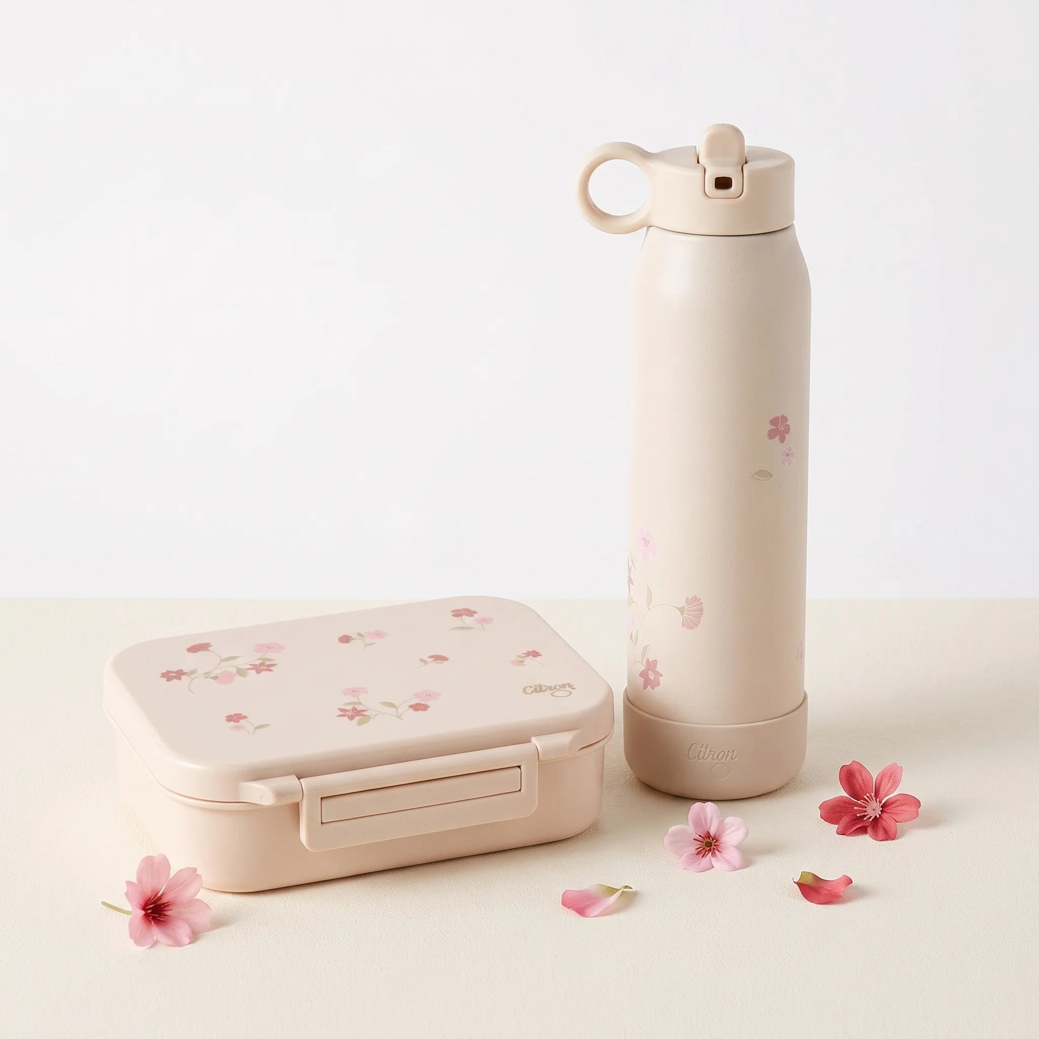 Set Citron Flori – Gustări & Hidratare