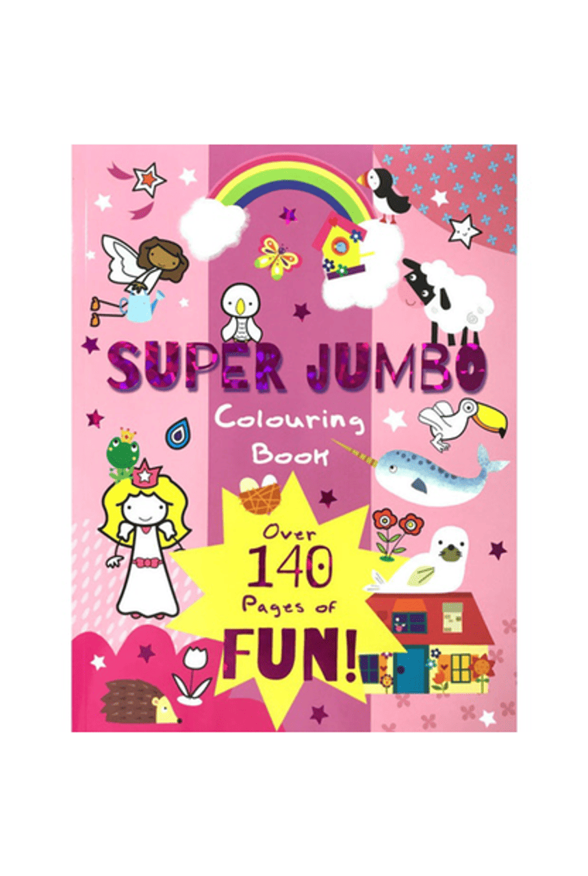 Carte de colorat - Super jumbo 144 pagini -Pink cover