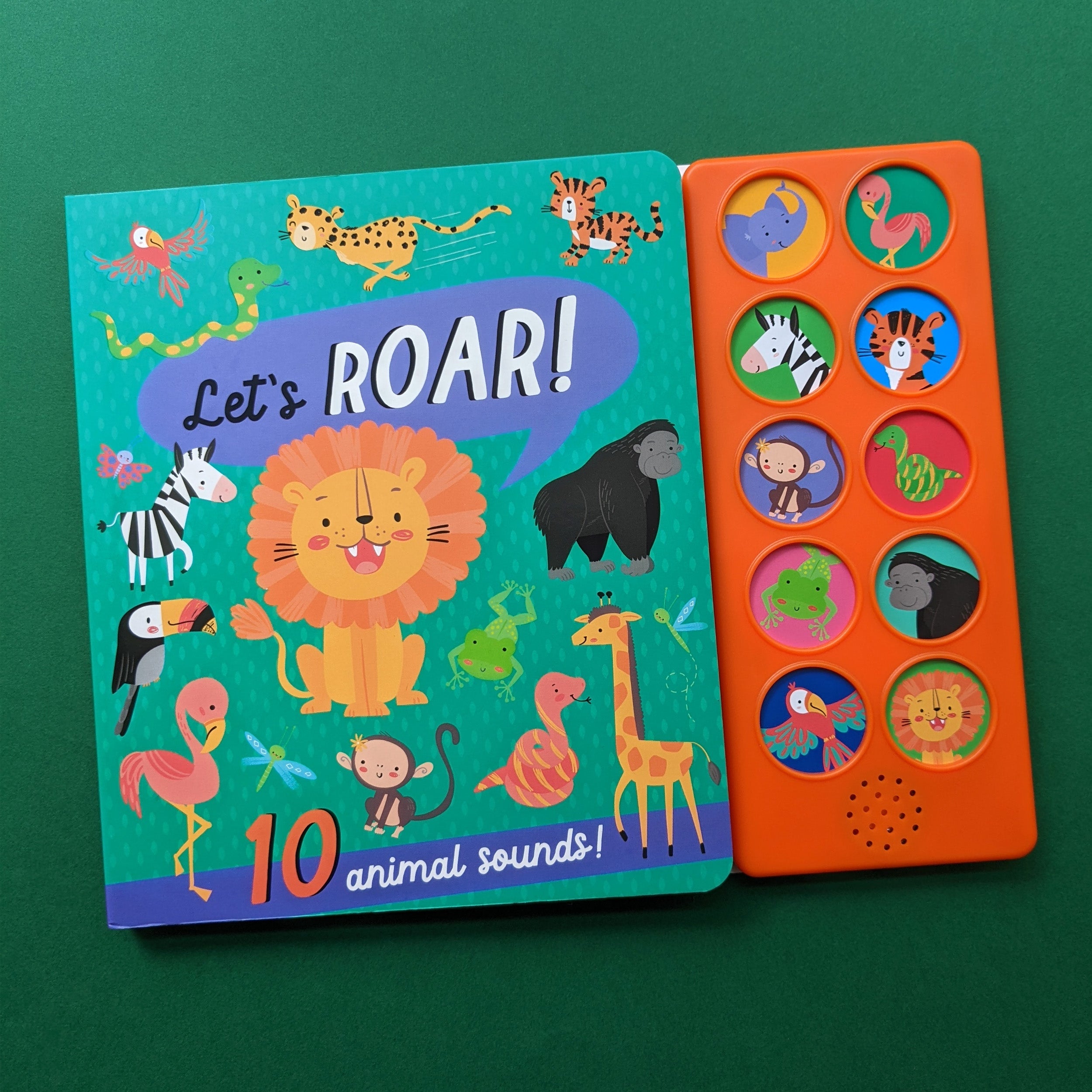 Carte pentru copii, NPP, Let's Roar - Children's 10 Button Sound Book, 3+ ani