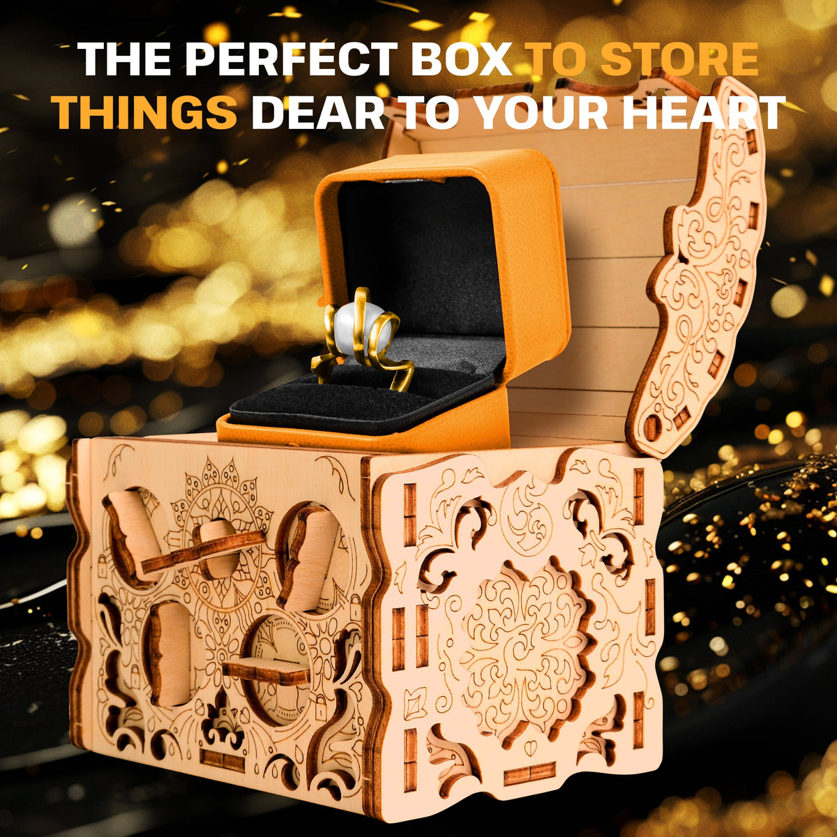 WOODEN SECRET BOX TREASURE BOX (DIY KIT)
