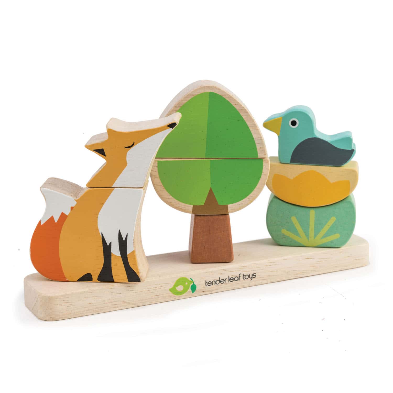 Puzzle educativ magnetic Vulpea in padure - Foxy Magnetic Stacker - 8 piese - TL8459