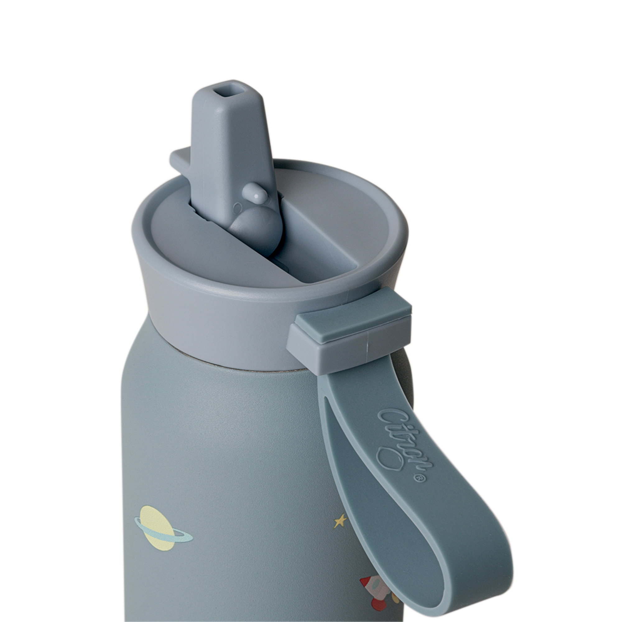 Sticlă de Apă Termoizolantă pentru Copii din Inox, 350ml - Model Navă Spațială