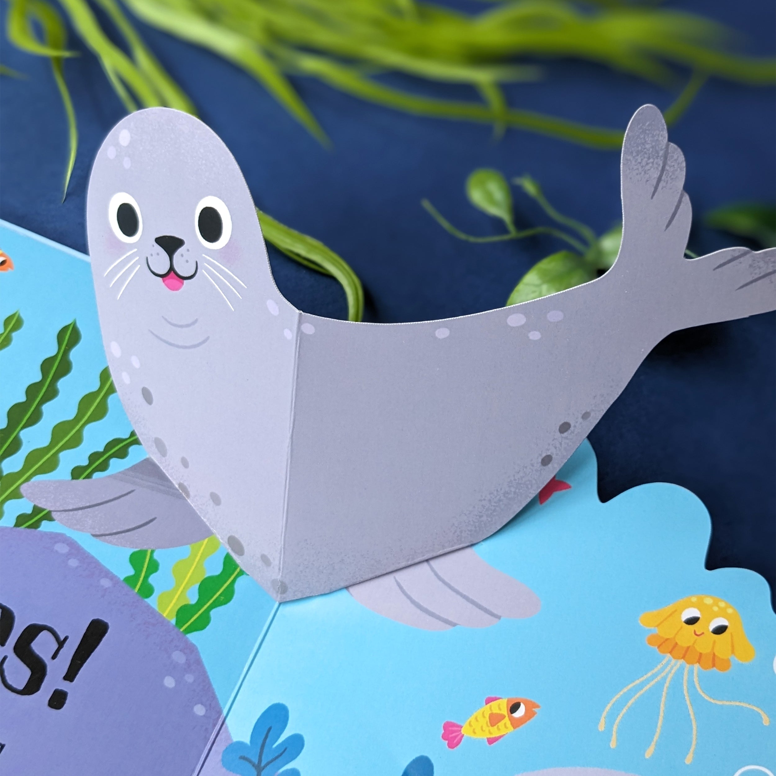 Carte pentru copii, NPP, Seal in the Sea  Children's Pop-Up Book, 3+ ani