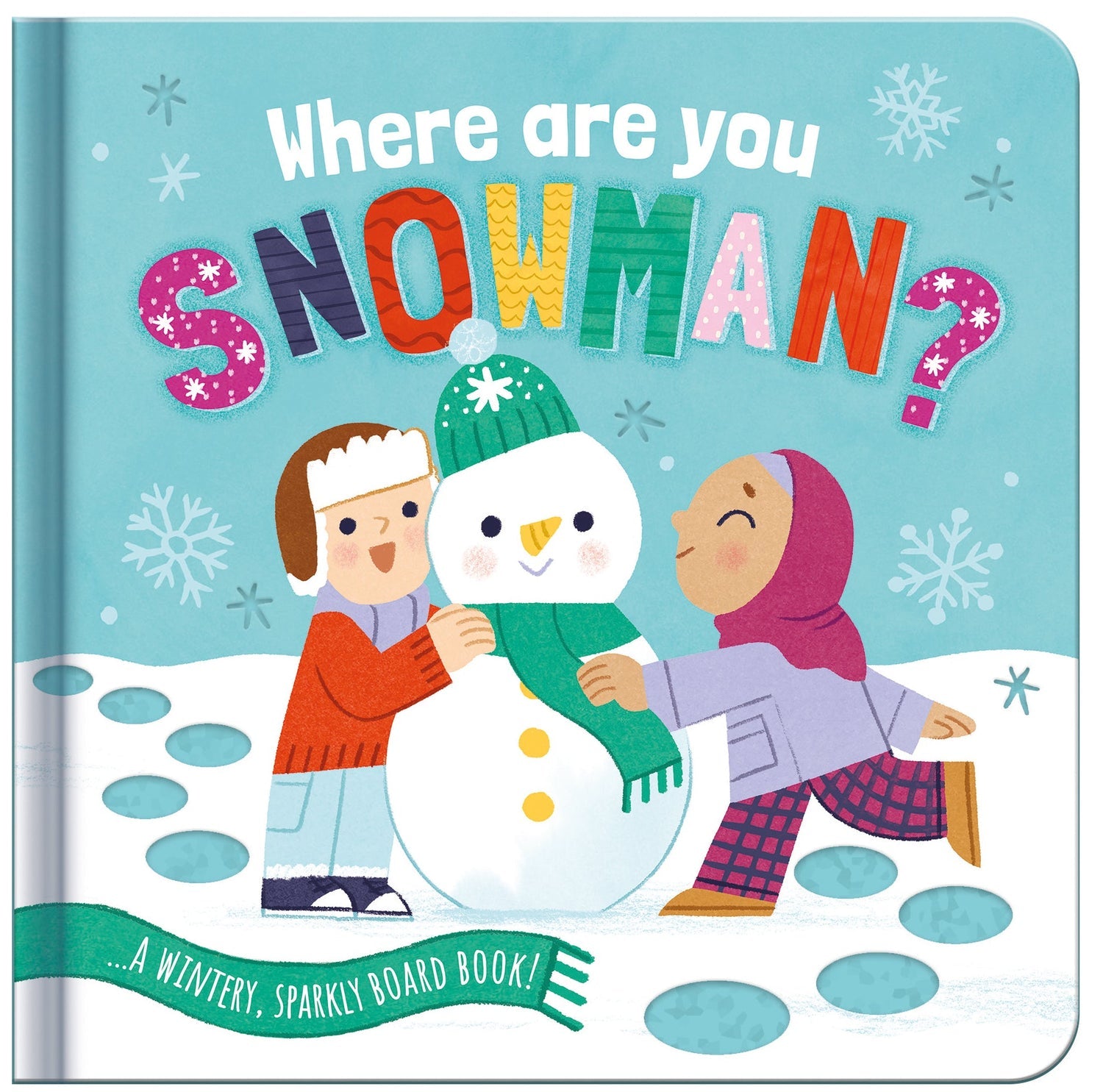 GLITTERY BOARD BOOK - SNOWMAN