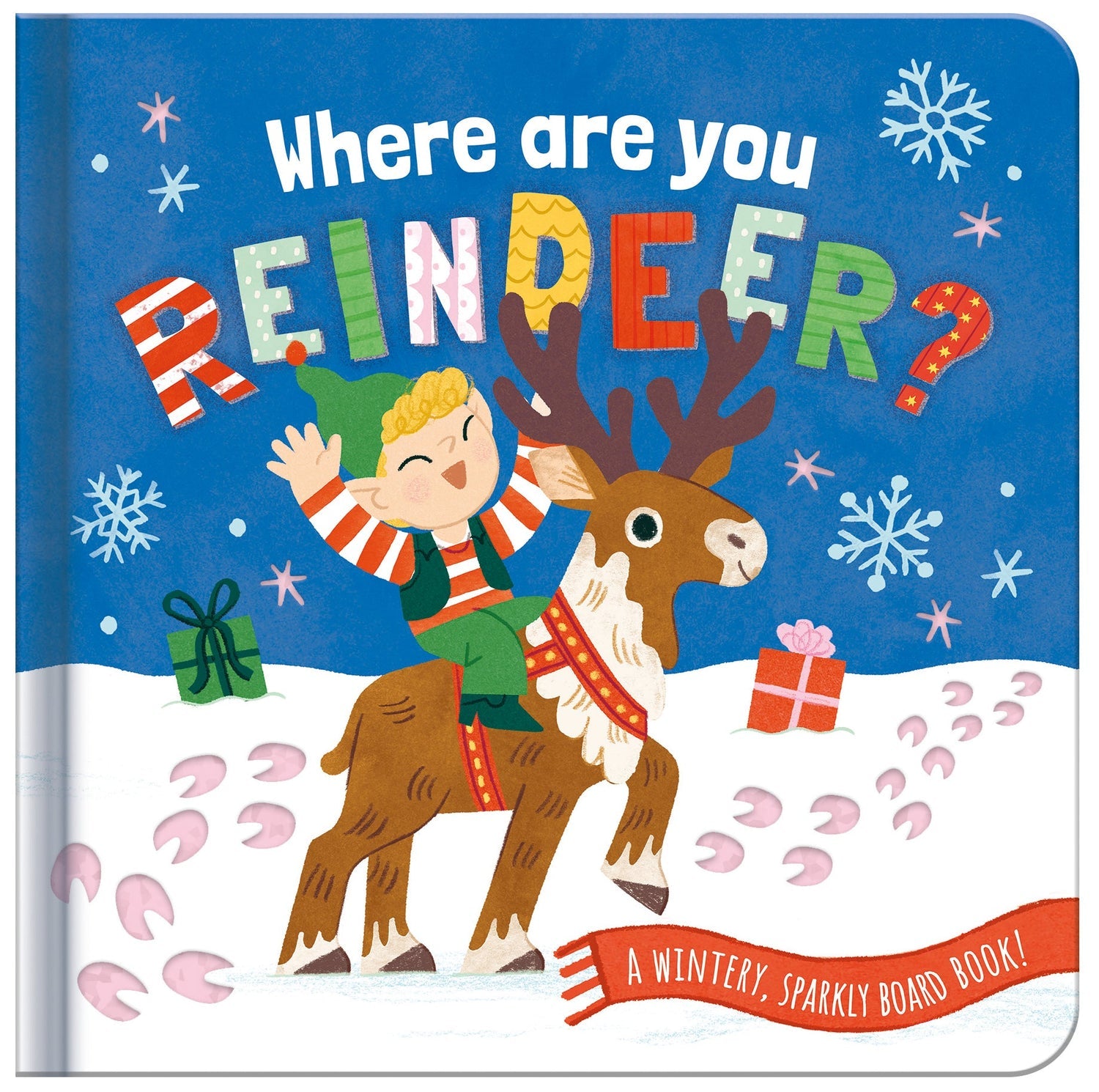 GLITTERY BOARD BOOK - REINDEER