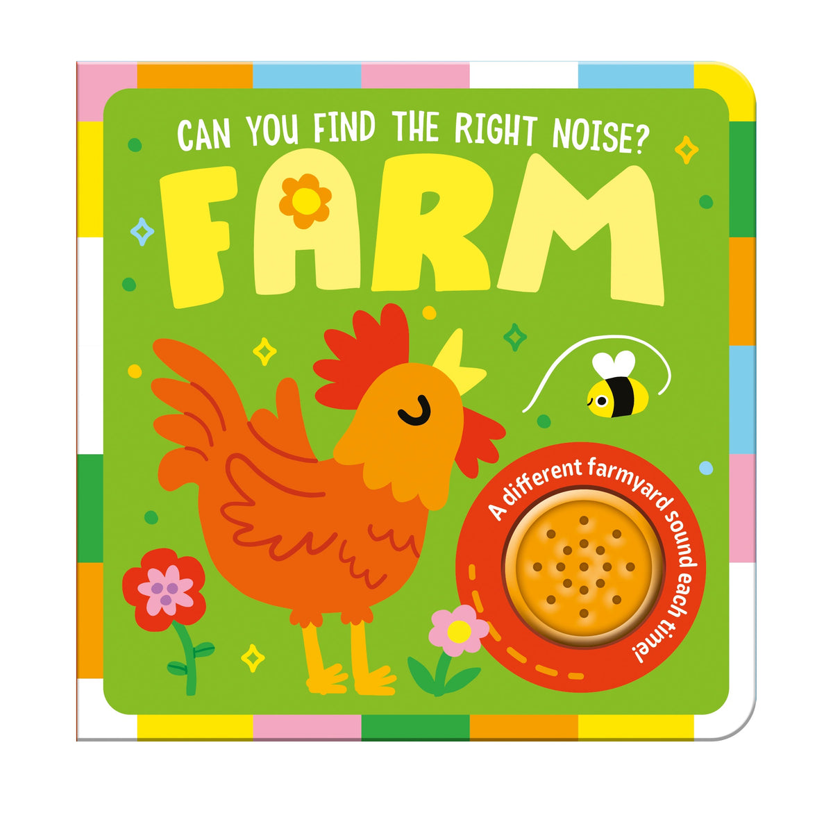 Carte cu sunete – Ghicește animalele de la fermă (Can You Find the Right Noise? Farm), North Parade, 3+ ani