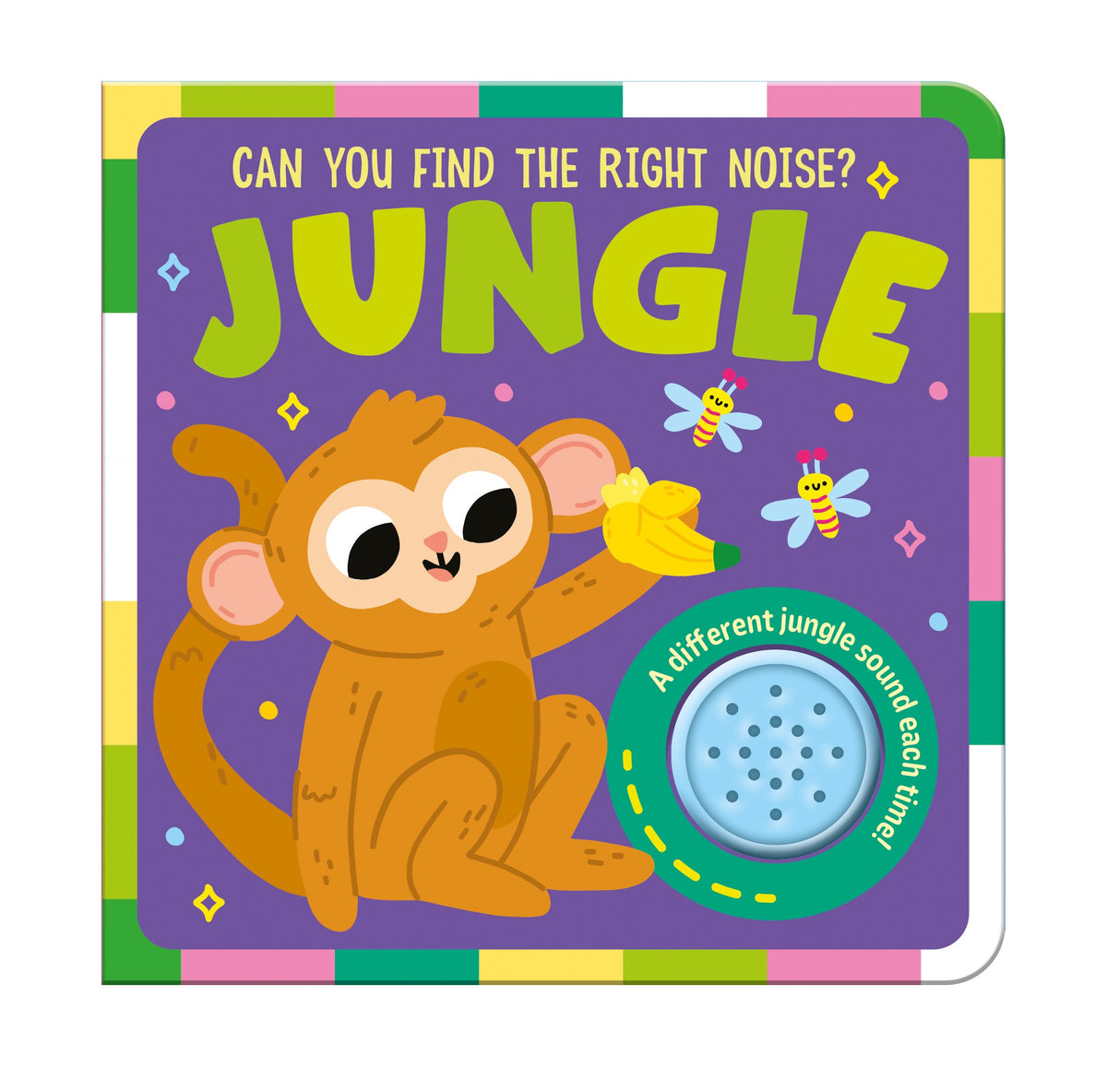 Carte cu sunete – Ghicește animalele din junglă (Can You Find the Right Noise? Jungle), North Parade, 3+ ani