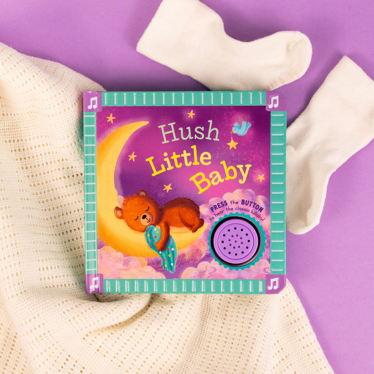 Carte muzicală cu cântec de leagăn – Hush Little Baby, North Parade, 2+ ani