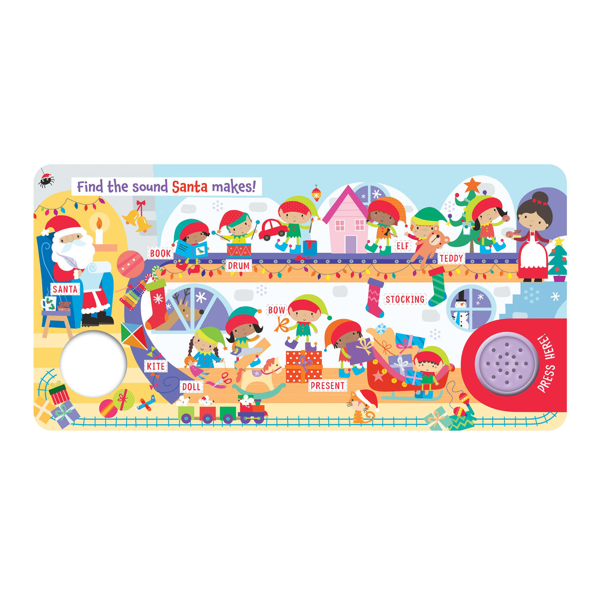 Carte cu sunete de Crăciun – Ghicește sunetul (Christmas First Words), North Parade, 2+ ani