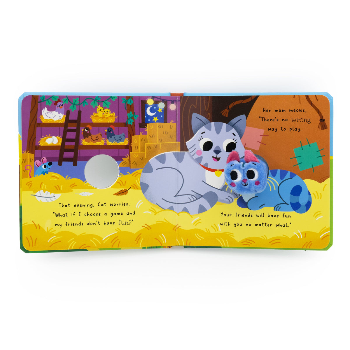 Carte cu marionetă pe deget – Pisicuța (Copy Cat!), North Parade, 2+ ani