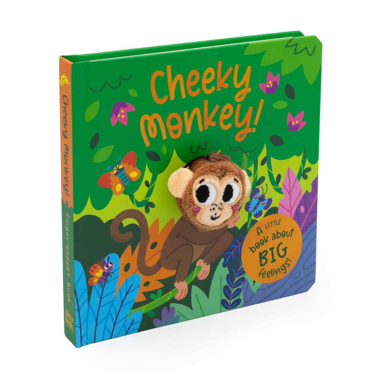Carte cu marionetă pe deget – Maimuțica (Cheeky Monkey!), North Parade, 2+ ani