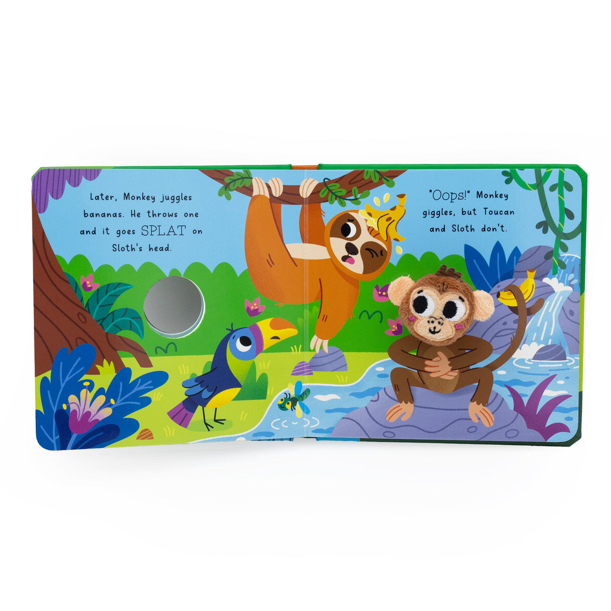 Carte cu marionetă pe deget – Maimuțica (Cheeky Monkey!), North Parade, 2+ ani