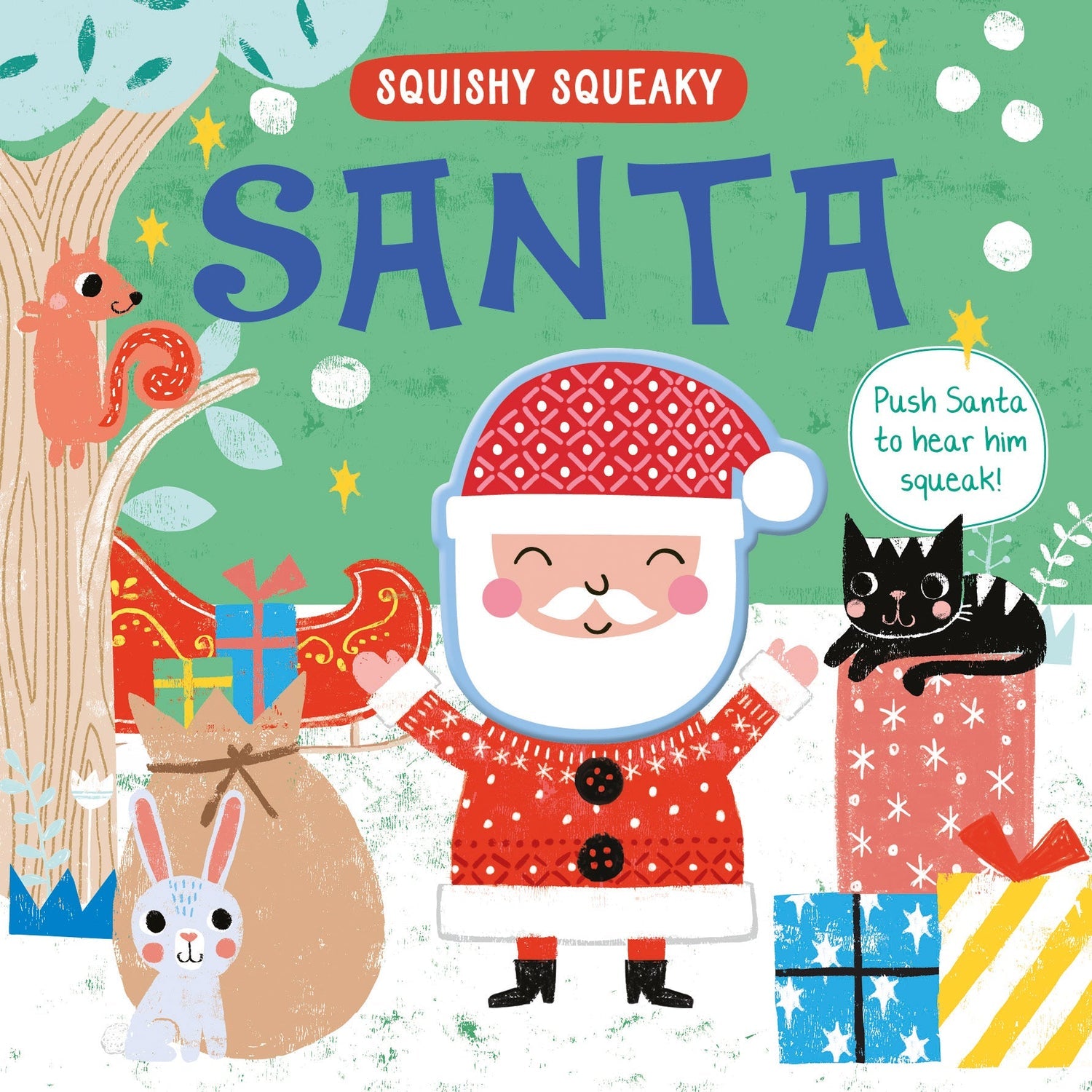 CHRISTMAS SQUEAKY BOARD BOOK - SANTA