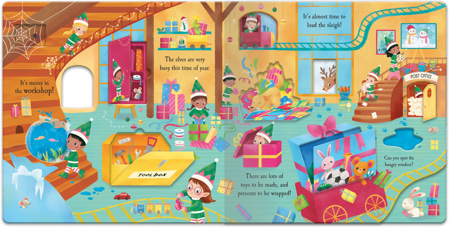 CHRISTMAS NATURE DIE-CUT BOOKS - SANTA'S VILLAGE