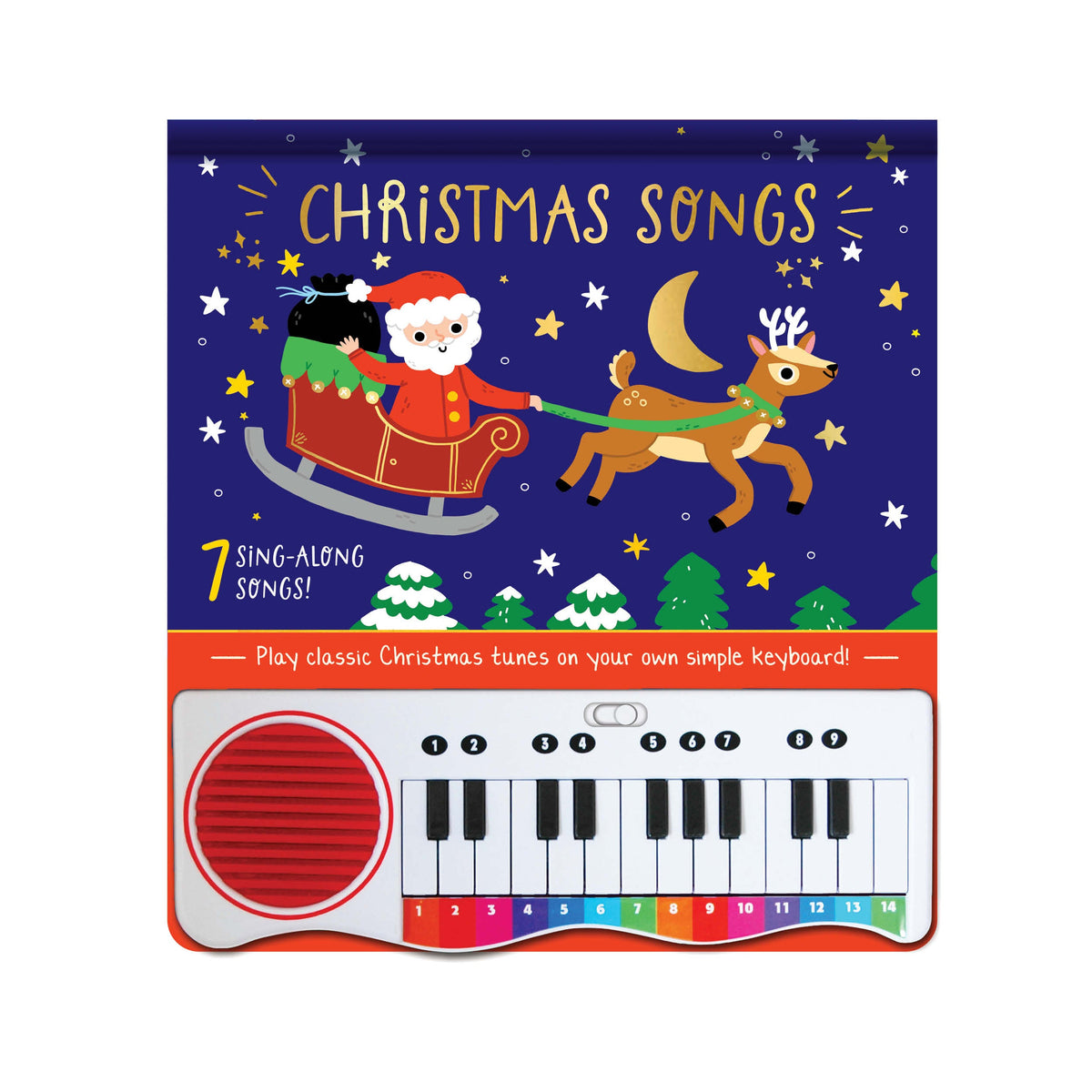Carte cu pian pentru copii – Cântece de Crăciun (Christmas Songs), North Parade, 3+ ani