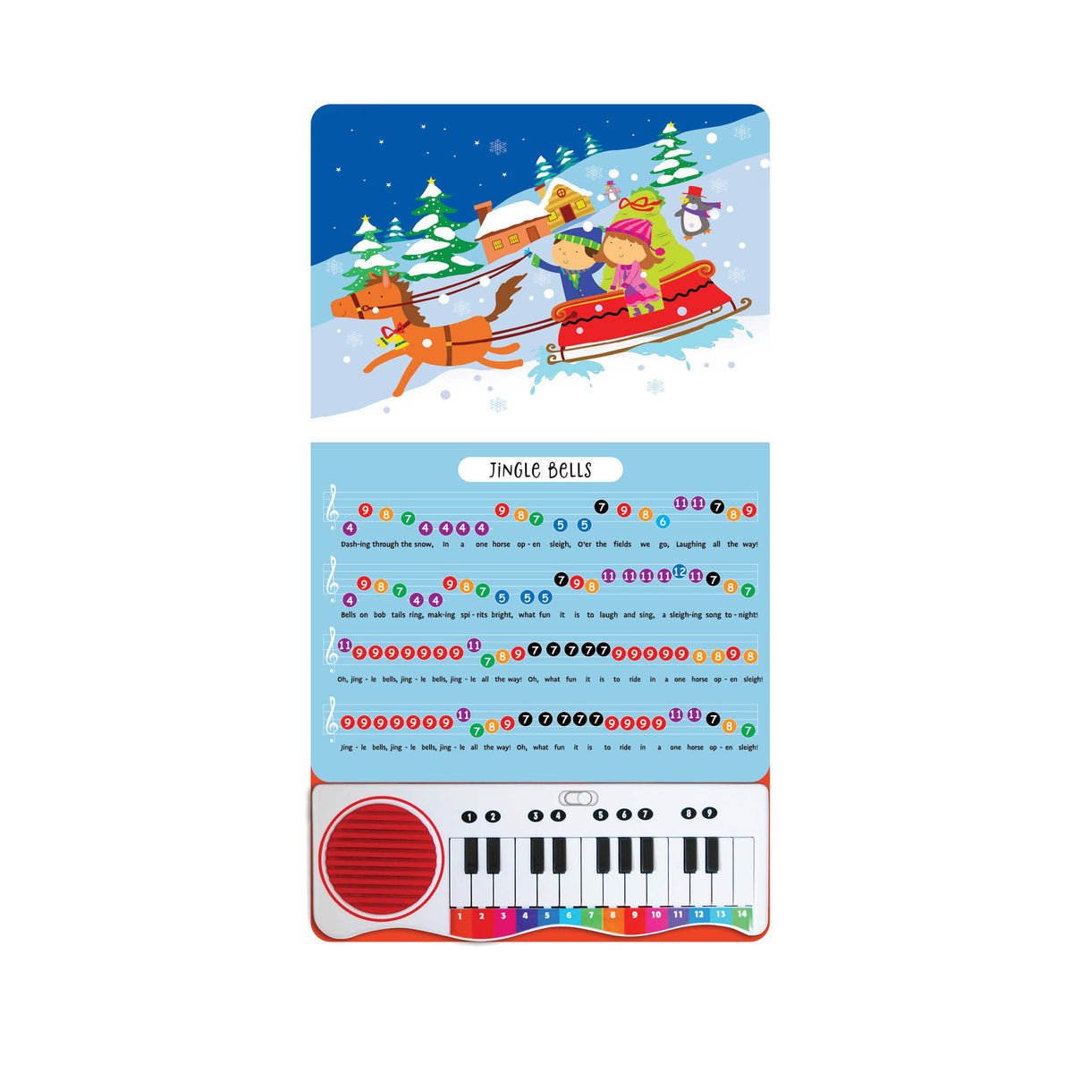 Carte cu pian pentru copii – Cântece de Crăciun (Christmas Songs), North Parade, 3+ ani