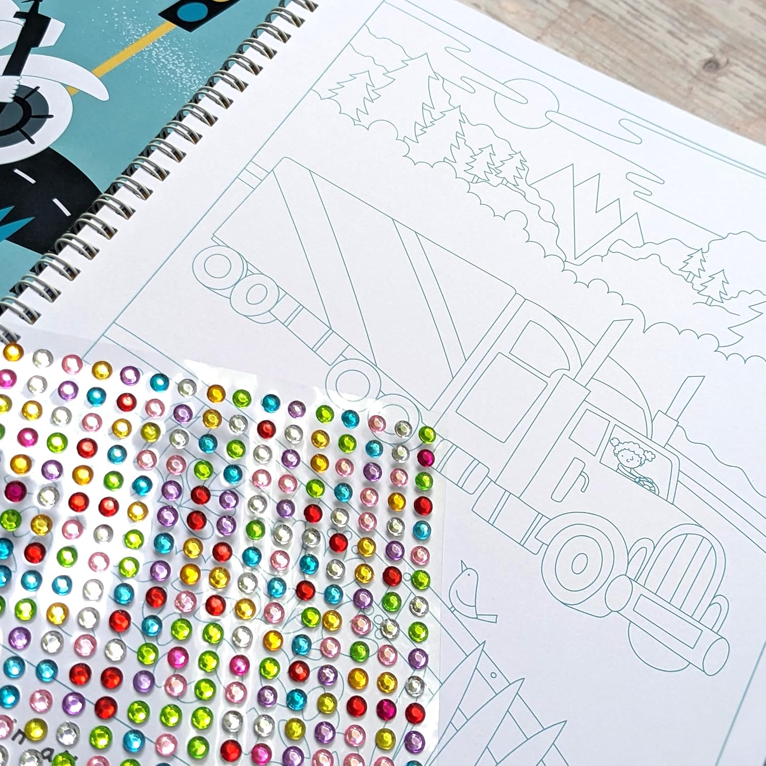 Carte pentru copii, NPP, Gem Art Activity Book: Things That Go, 3+ ani