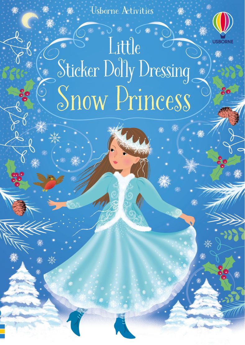 Carte pentru copii, Usborne, Little Sticker Dolly Dressing Snow Princess, 4+ ani