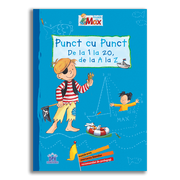 Carte pentru copii, Invata cu Max, Punct cu punct - De la 1 la 20, de la A LA Z, 3+ ani