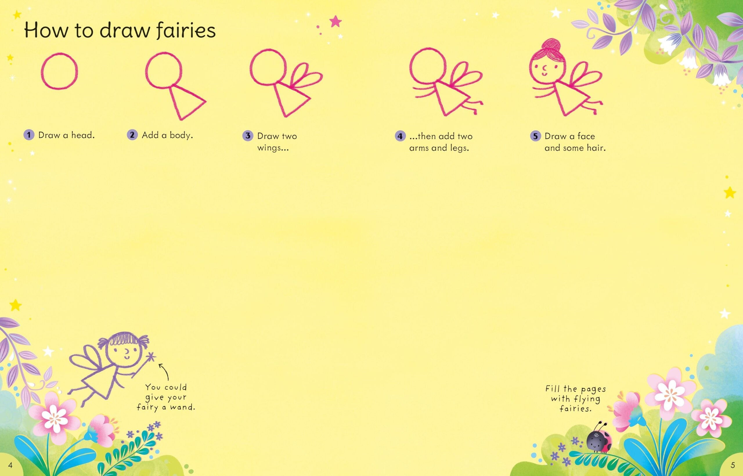 Carte pentru copii, Usborne, Fairy things to make and do, 3+ ani