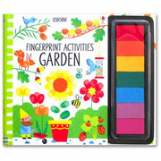 Carte cu activitati de pictat cu degetelele - Fingerprint Activities Garden