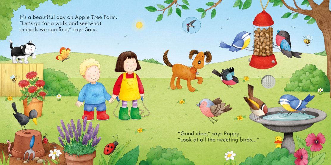 Resigilat - Carte pentru copii, Usborne, Poppy and Sam's Nature Sounds, 1+ ani