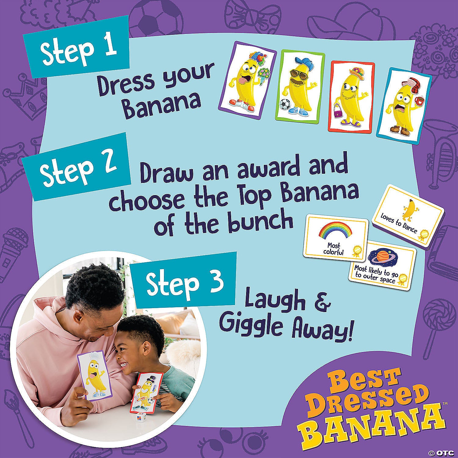 Joc magnetic Imbraca banana, Best dressed Banana, Peaceable kingdom + 4 ani