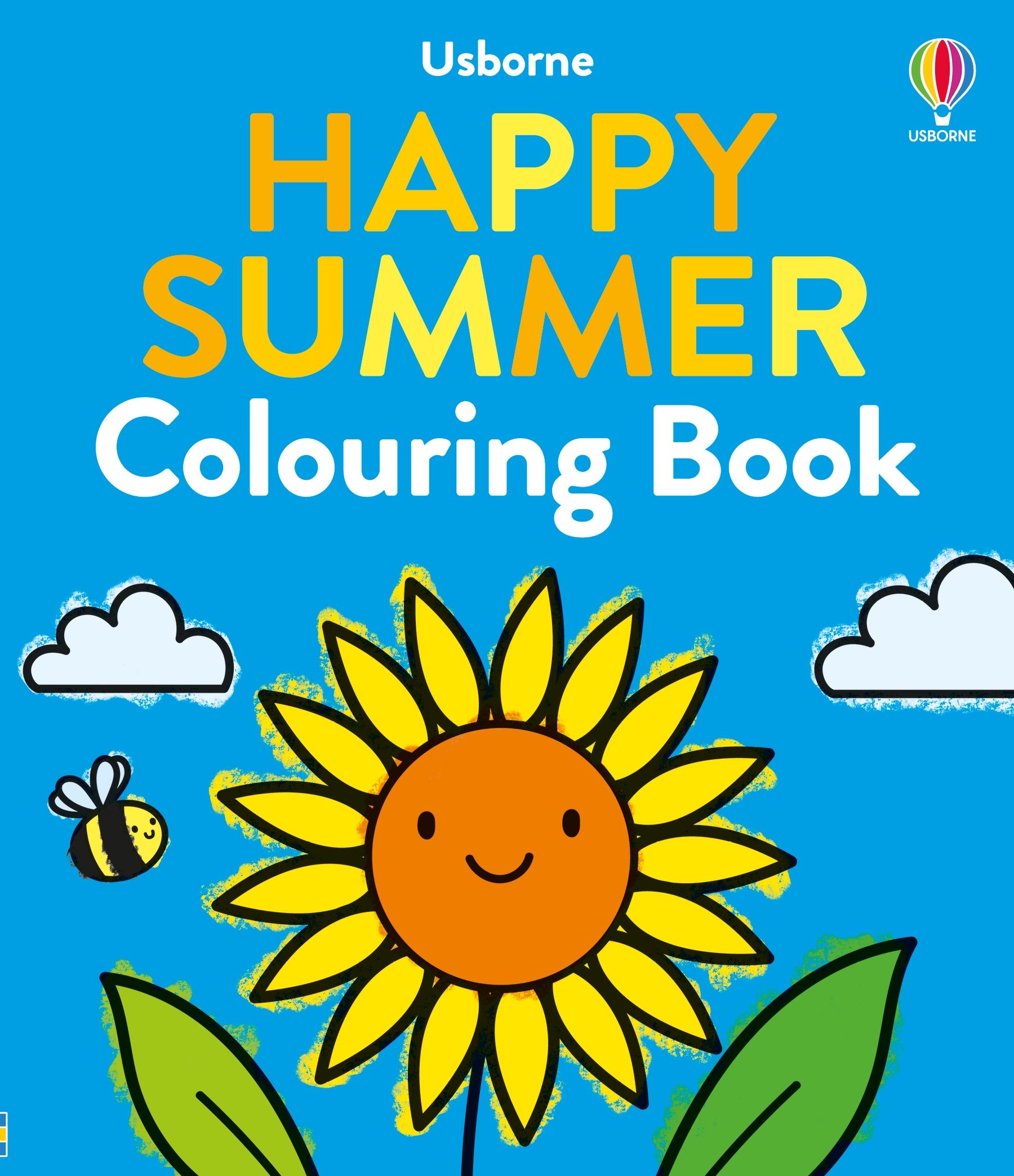 Carte pentru copii, Usborne, Happy Summer Colouring Book, 3+ ani