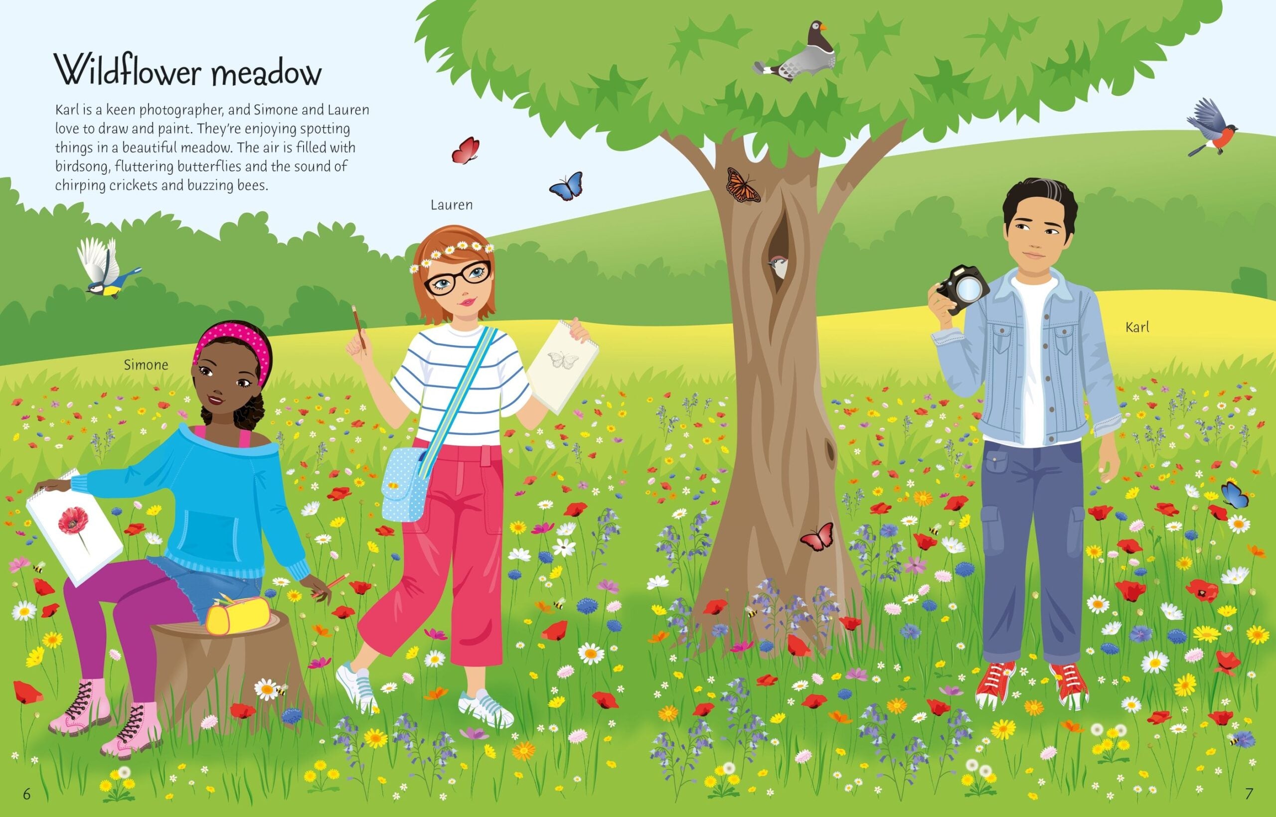 Carte pentru copii, Usborne, Sticker Dolly Dressing Countryside, 5+ ani