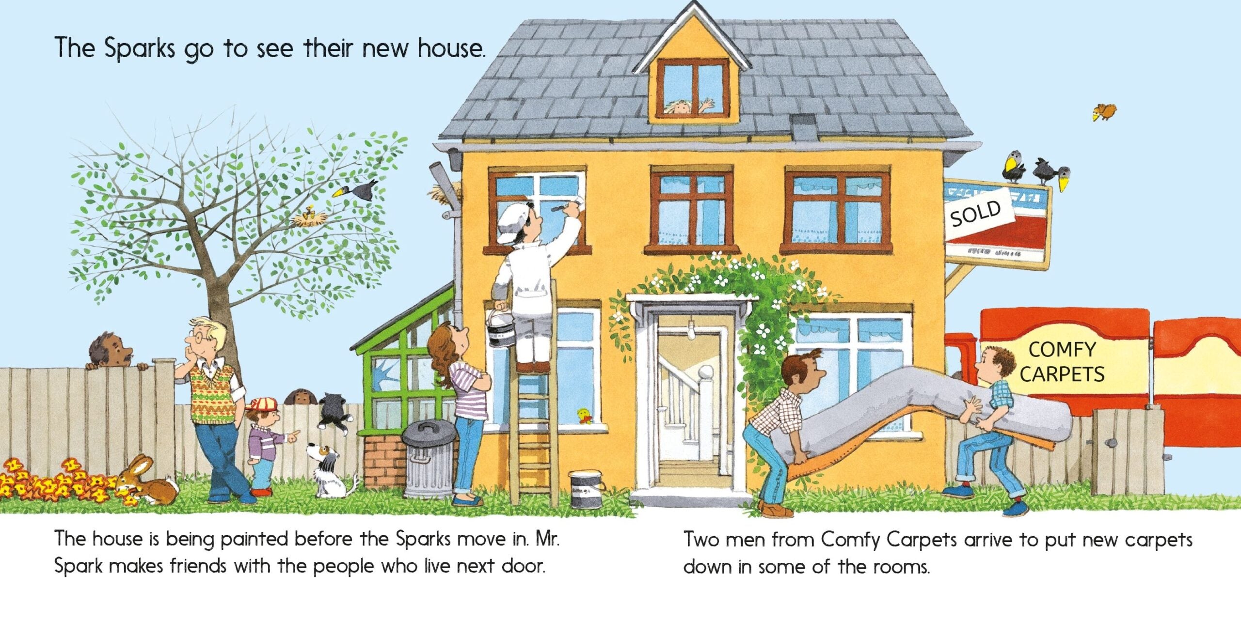 Carte pentru copii, Usborne, First Experiences Moving House, 2+ ani