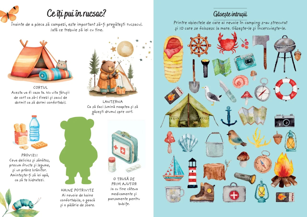 Aventuri la camping - Activitati si abtibilduri
