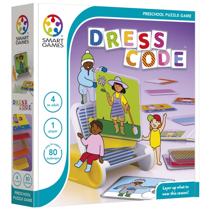 Smart Games - Dress Code, joc de logica cu 80 de provocari, 4+ ani