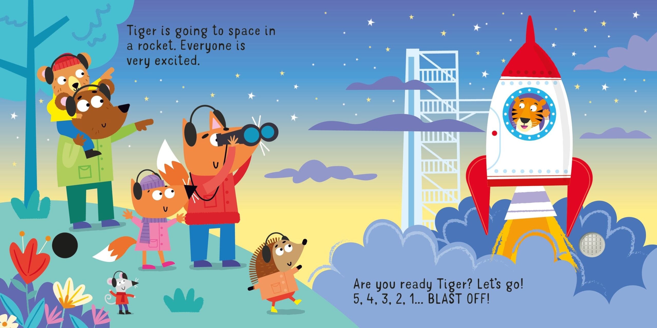 Carte pentru copii, Usborne, Let's go on a Rocket!, 1+ ani