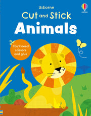 Carte pentru copii, Usborne, Cut and Stick Animals, 3+ ani