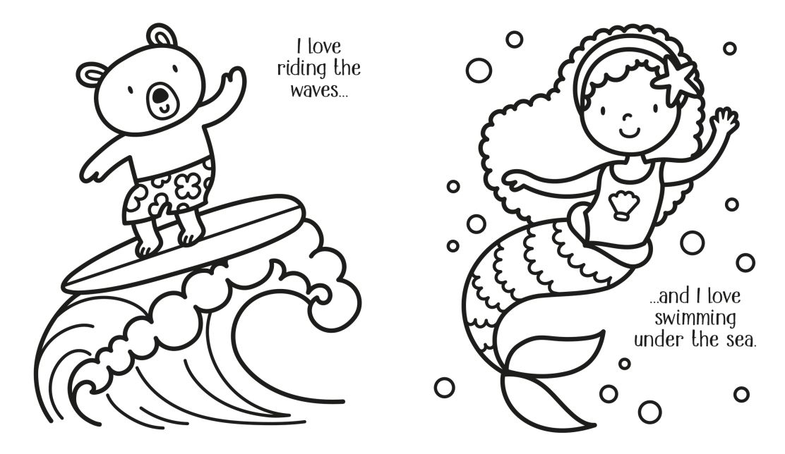 Carte pentru copii, Usborne, My Big Happy Colouring Book, 3+ ani