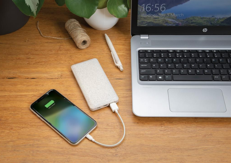 Powerbank eco fibre de grau