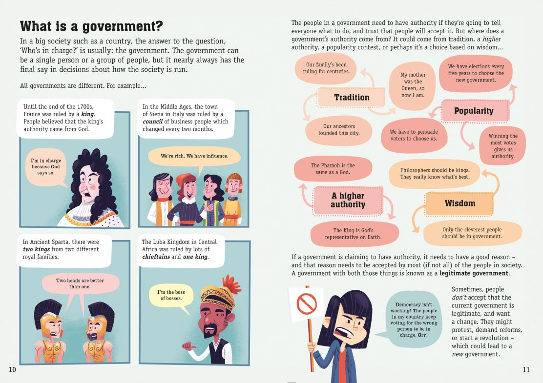 Carte pentru copii, Usborne, Politics for Beginners, 10+ ani