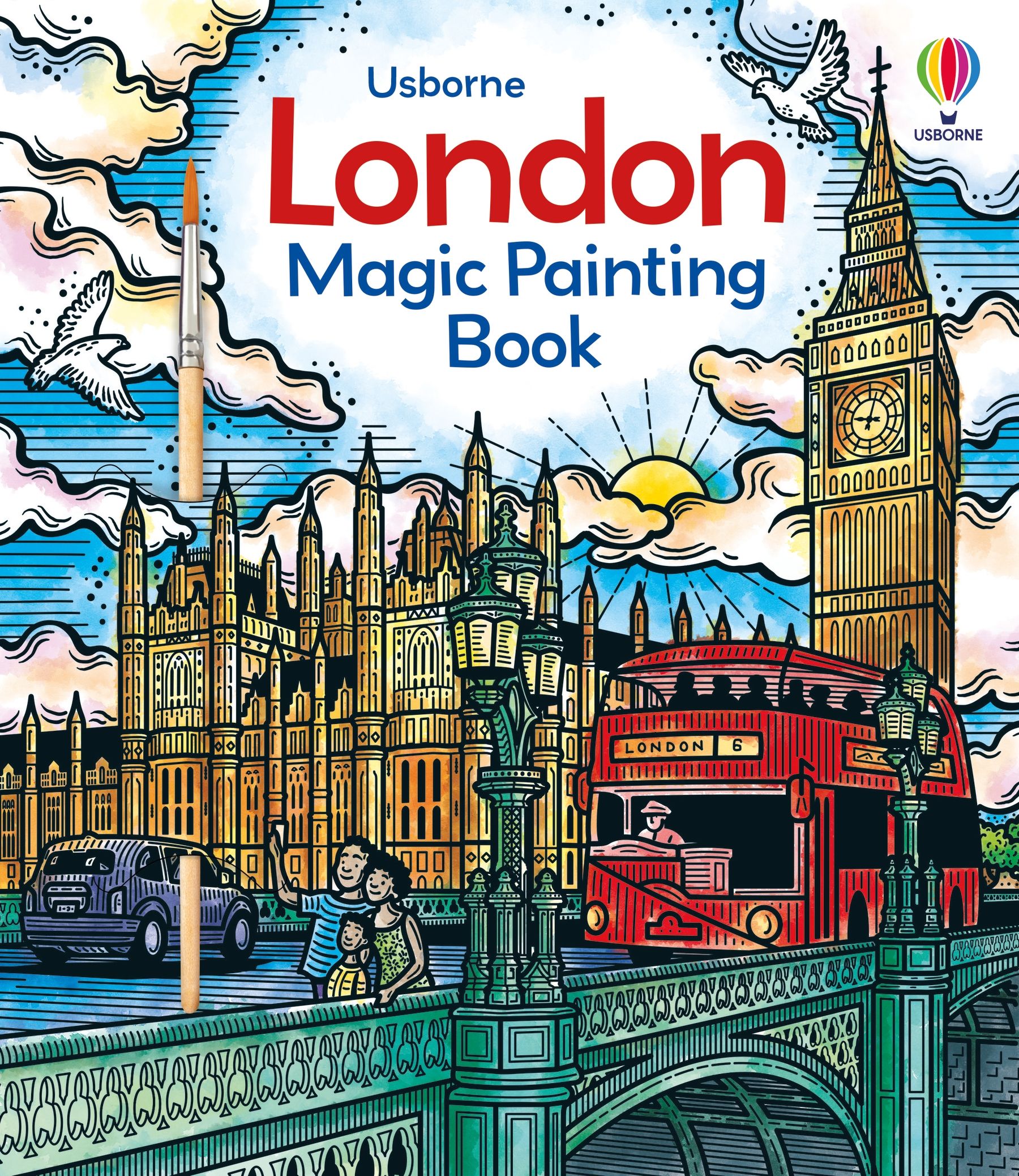 Carte Magic Painting - Londra, Usborne, + 3 ani