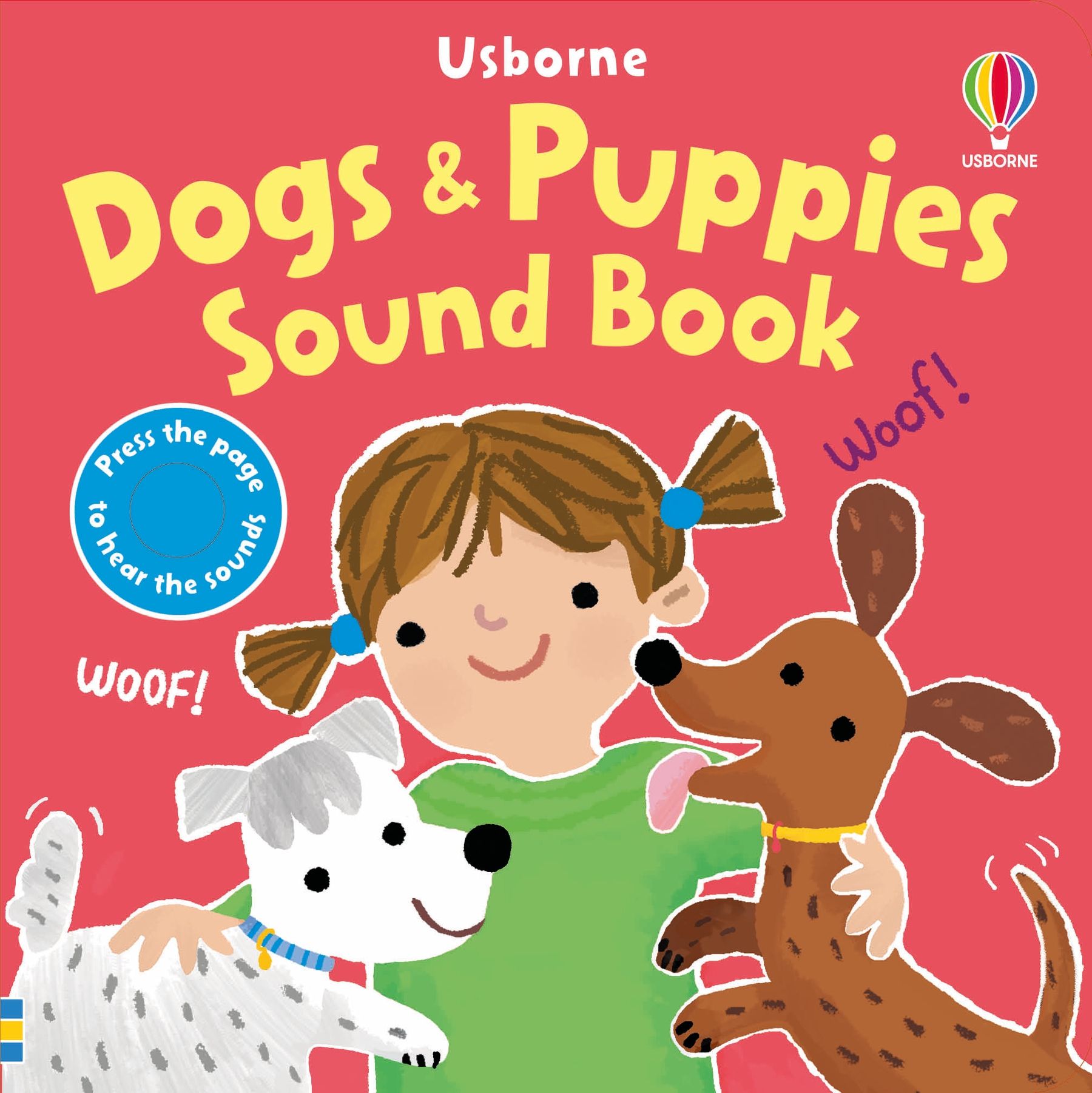 Carte pentru copii, Usborne, Dogs & Puppies Sound Book, 12+ luni