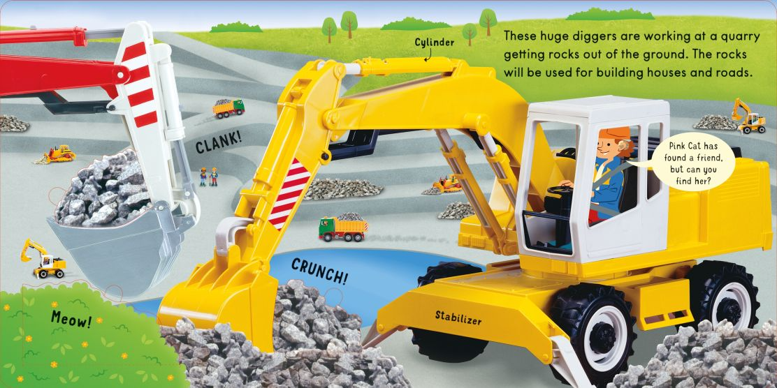 Carte pentru copii, Usborne, Lift and Look Diggers, 12+ luni
