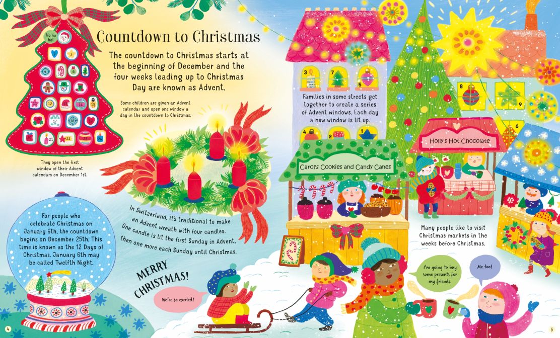Carte pentru copii, Usborne, Christmas!, 3+ ani