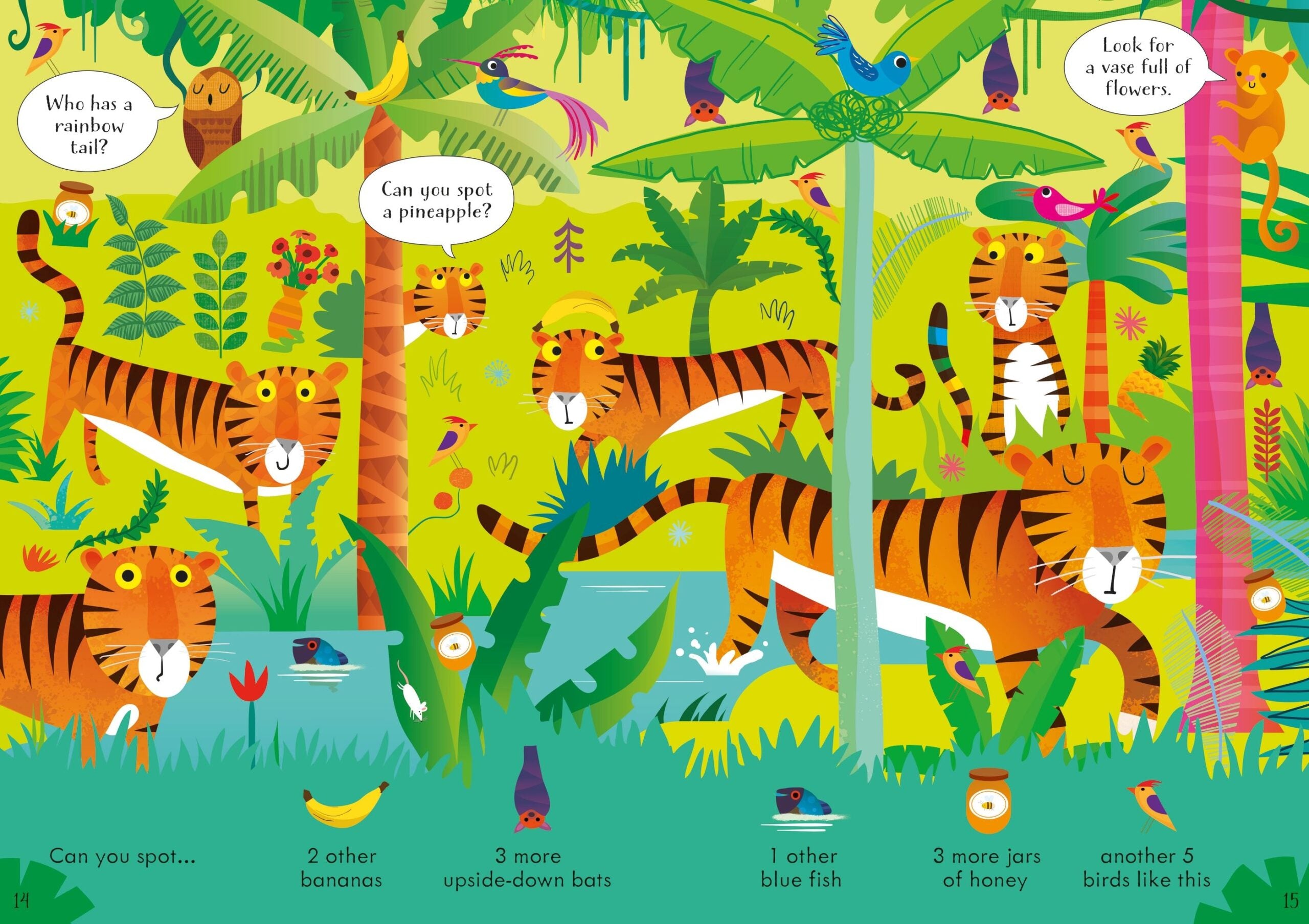 Carte pentru copii, Usborne, Can you Spot? In the Jungle, 4+ ani