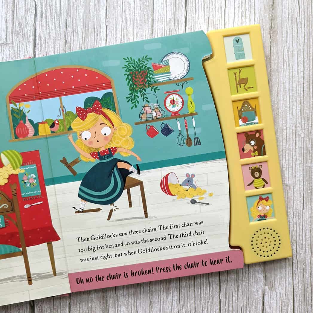 Carte pentru copii - Goldilocks and the Three Bears 6 Button Sound Book